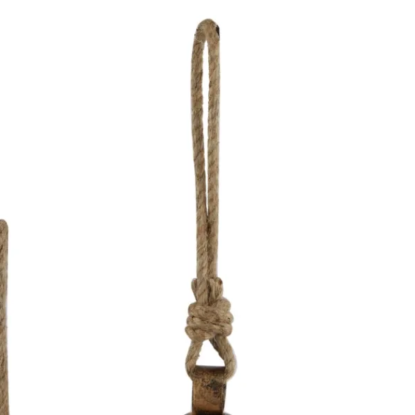 Decorative Accents-Kirkland's Home Triangular Aged Hanging Bells, Set Of 3 Gold