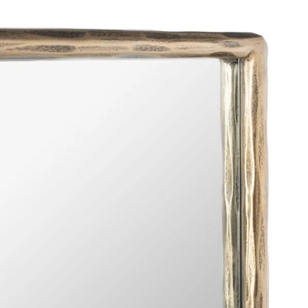 Framed Mirrors-Kirkland's Home Trish Brass Forged Rectangle Wall Mirror