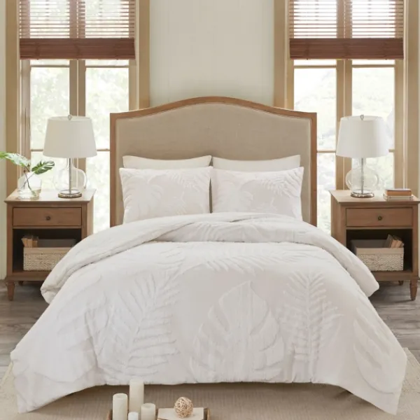 Comforters-Kirkland's Home Tropical California King 3-Pc. Comforter Set White