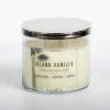 Candles-Kirkland's Home Tropical Island Vanilla Triple Wick Jar Candle White