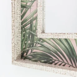 Decorative Mirrors-Kirkland's Home Tropical Leaf Print Mirror