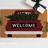 Doormats-Kirkland's Home Truck Welcome Doormat Brown/Red
