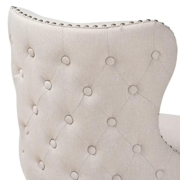 Bar Stools & Counter Height Stools-Kirkland's Home Tufted Back Swivel Counter Stools, Set Of 2 Ivory
