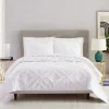 Duvets-Kirkland's Home Tufted Chenille 3-Pc. Full/Queen Duvet Set White