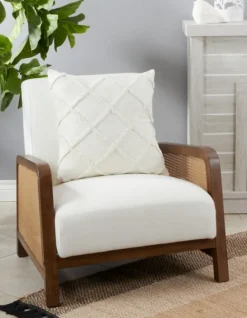 Pillows-Kirkland's Home Tufted Diamond Pillow Cover White