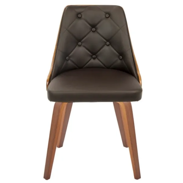 Dining Chairs-Kirkland's Home Tufted Faux Leather Dining Chairs, Set Of 2 Brown