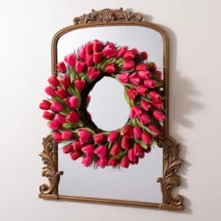 Wreaths-Kirkland's Home Tulip Wreath Red