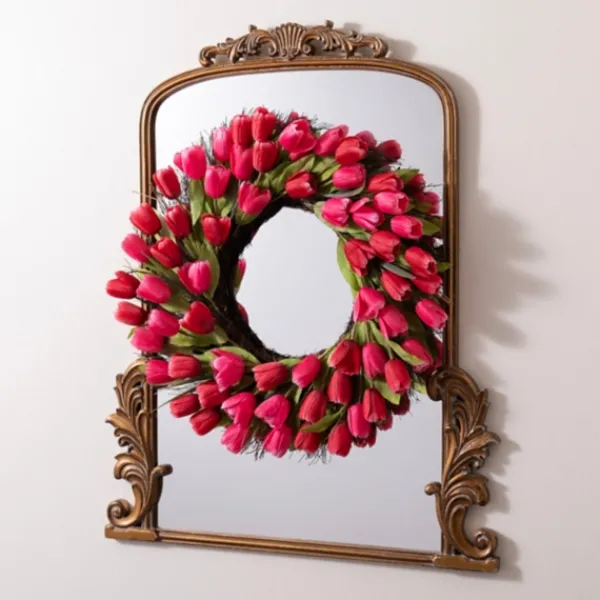 Wreaths-Kirkland's Home Tulip Wreath Red