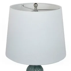 Table Lamps-Kirkland's Home Turquoise Glass Table Lamps, Set Of 2 White