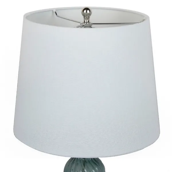 Table Lamps-Kirkland's Home Turquoise Glass Table Lamps, Set Of 2 White