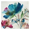 Canvas Art-Kirkland's Home Turquoise On Watercolor Giclee Canvas Art Print White/Pink/Blue/Green