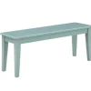 Benches & Ottomans-Kirkland's Home Turquoise Wood Classic Farmhouse Bench Blue