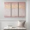 Canvas Art-Kirkland's Home Twilight Forest Canvas Art Prints, Set Of 3 Red/Gold/White