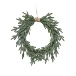 Wreaths-Kirkland's Home Twine Bound Fir Branch Wreath Green