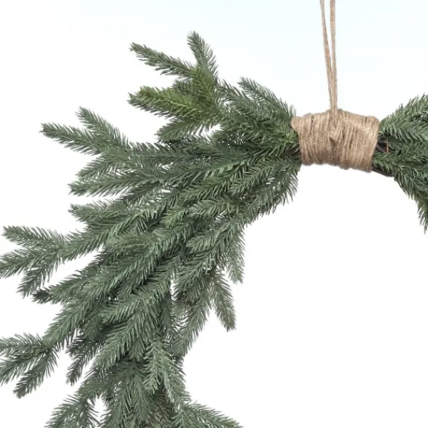 Wreaths-Kirkland's Home Twine Bound Fir Branch Wreath Green