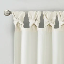 Curtains & Drapes-Kirkland's Home Twist Top Curtain Panel, 95 In. White
