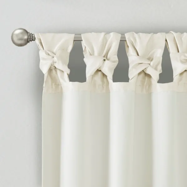 Curtains & Drapes-Kirkland's Home Twist Top Curtain Panel, 95 In. White