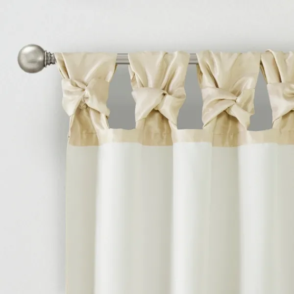 Curtains & Drapes-Kirkland's Home Twist Top Curtain Panel, 84 In. Tan