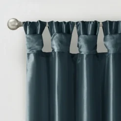 Curtains & Drapes-Kirkland's Home Twist Top Curtain Panel, 108 In. Blue