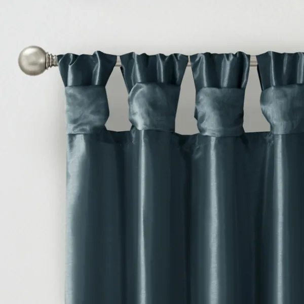 Curtains & Drapes-Kirkland's Home Twist Top Curtain Panel, 108 In. Blue