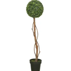 Trees & Topiaries-Kirkland's Home Twisted Trunk Boxwood Ball Topiary