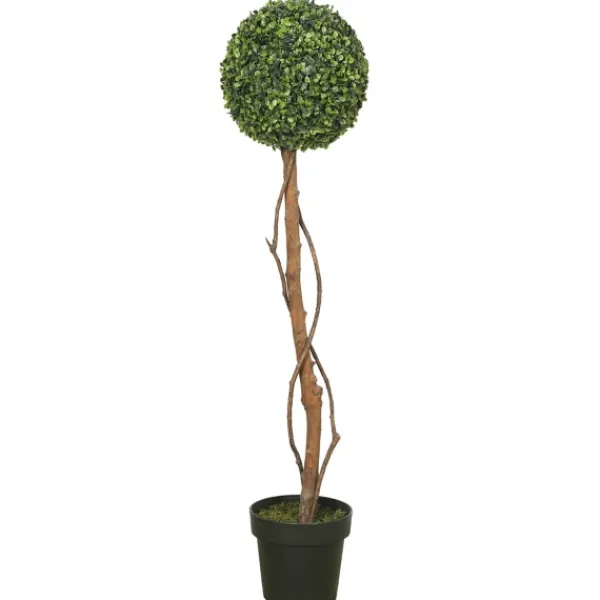 Trees & Topiaries-Kirkland's Home Twisted Trunk Boxwood Ball Topiary