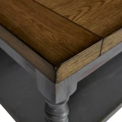 Coffee Tables-Kirkland's Home Two Tone Coffee Table And End Tables, Set Of 3 Gray