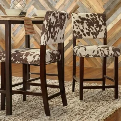 Bar Stools & Counter Height Stools-Kirkland's Home Udder Madness Counter Stool Brown