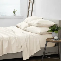 Bed Sheets-Kirkland's Home Ultra Soft 6-Pc. King Sheet Set Ivory