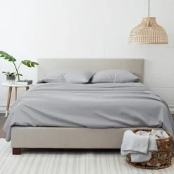Bed Sheets-Kirkland's Home Ultra Soft 4-Pc. Queen Sheet Set Gray