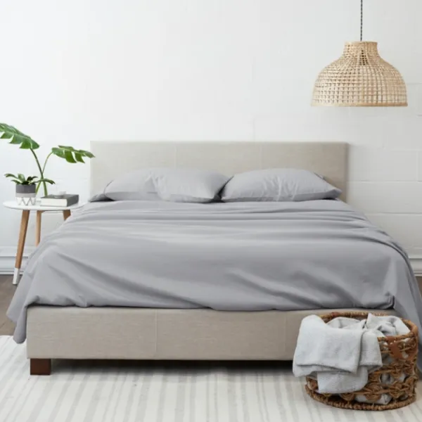 Bed Sheets-Kirkland's Home Ultra Soft 4-Pc. Queen Sheet Set Gray