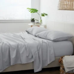 Bed Sheets-Kirkland's Home Ultra Soft 4-Pc. Queen Sheet Set Gray