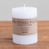 Candles-Kirkland's Home Unscented Pillar Candle, 4 In. White