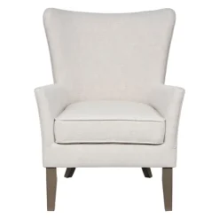 Accent Chairs-Kirkland's Home Upholstered Armchair Ivory