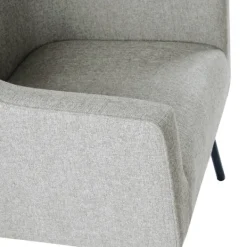 Accent Chairs-Kirkland's Home Upholstered Black Legs Accent Chair Gray