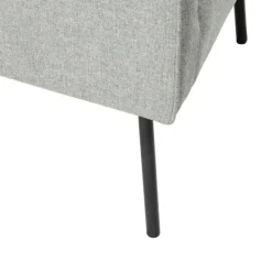 Accent Chairs-Kirkland's Home Upholstered Black Legs Accent Chair Gray