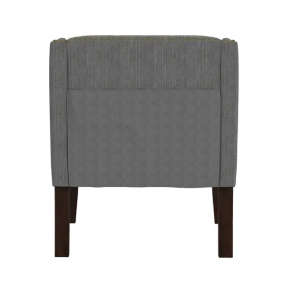 Accent Chairs-Kirkland's Home Upholstered Button Tufted Accent Chair Gray