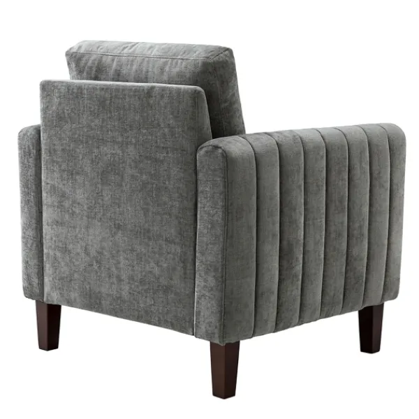 Accent Chairs-Kirkland's Home Upholstered Club Accent Chair Gray