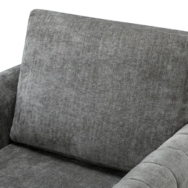 Accent Chairs-Kirkland's Home Upholstered Club Accent Chair Gray