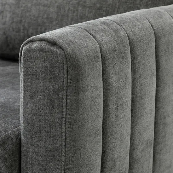 Accent Chairs-Kirkland's Home Upholstered Club Accent Chair Gray