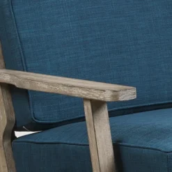 Accent Chairs-Kirkland's Home Upholstered Driftwood Accent Chair Blue