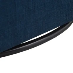 Accent Chairs-Kirkland's Home Upholstered Flared Arm Swivel Accent Chair Blue