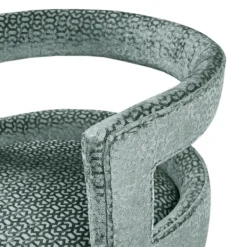 Bar Stools & Counter Height Stools-Kirkland's Home Upholstered Low Back Swivel Counter Stool Blue