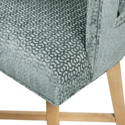 Bar Stools & Counter Height Stools-Kirkland's Home Upholstered Low Back Swivel Counter Stool Blue