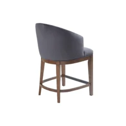 Bar Stools & Counter Height Stools-Kirkland's Home Upholstered Martha Stewart Counter Stool Gray