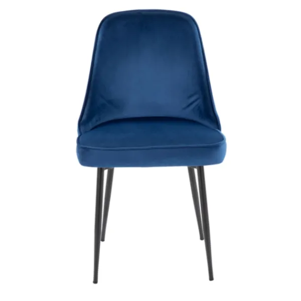 Dining Chairs-Kirkland's Home Upholstered Metal Dining Chairs, Set Of 2 Blue