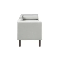 Benches & Ottomans-Kirkland's Home Upholstered Modern Split Back Bench Gray