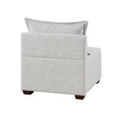 Sofas & Loveseats-Kirkland's Home Upholstered Modular Armless Accent Chair Ivory