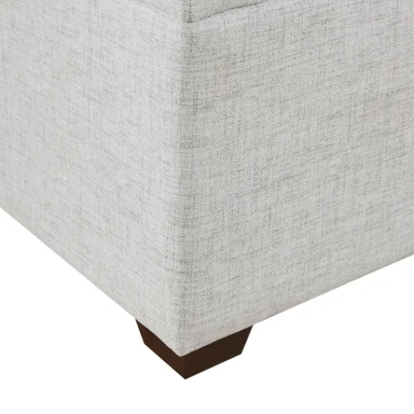 Sofas & Loveseats-Kirkland's Home Upholstered Modular Armless Accent Chair Ivory