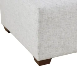 Sofas & Loveseats-Kirkland's Home Upholstered Modular Ottoman Ivory